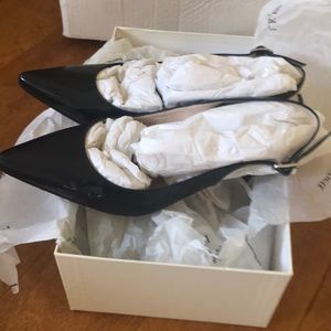 LK Bennett Navy Slingback sz 8